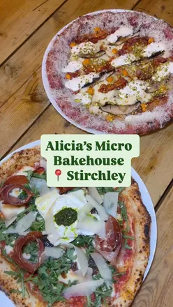 Foodie Filofax reviews: @aliciamicrobakehouse 🍕 

I will always choose an independent over a chain, and Alicia’s is a great case study in why. Firstly, the people are so genuinely passionate about what they do and Ade - the owner - is a perfect example of this. He took great pleasure in telling us about his kitchen ministrations, including a delicious Fig Leaf oil that he offered up to drizzle on our Burrata (a fabulous addition!). Because that passion translates to delicious and innovative flavour combinations that you simply will not find anywhere else - my second fave thing about independents. Case in point: the ‘Purple Haze’ pizza, which garner’s its name from its beetroot infused base, giving it a delightfully violet hue. Birmingham’s only beetroot pizza and it’s a goodun! Absolutely delicious flavour combinations going on here. 

We thoroughly enjoyed our evening, including trying what is sure to be a summer sip hit - the Sartini. This cocktail is made with Sarti Rosa, tequila and orange liqueur. Absolutely loved this. Plus, all of the ingredients used were clearly super high quality. You can really taste the difference in the Parmesan and prosciutto. 

When we visited on a Saturday eve, there was a constant stream of people pouring in, some with bookings, some without. The vibes were great and the team kept on top of all the goings on. 

Fancy a slice of the action? Heads up, kids under 12 eat free. But if you’re looking for a more adult adventure, why not try their bottomless brunch? £38pp for 2 courses and unlimited prosecco - yes, please! Thanks for having us, team 🫡 |Invite 

#pizzeria #stirchley #birminghamfoodblogger #brumeats #independentbirmingham