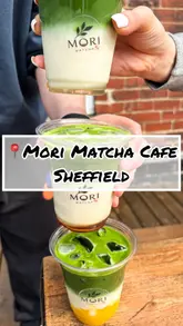Here are a few options for your SEO alt text, depending on what the image shows:

**Option 1 (Focus on the drinks/menu):**
"Colorful iced matcha lattes including Earl Grey and mango flavors at Mori Matcha Cafe in Sheffield."

**Option 2 (Focus on the cafe/vibe):**
"A table full of authentic Japanese matcha drinks at Mori Matcha Cafe on the rooftop terrace in Nether Edge, Sheffield."

**Option 3 (Short and descriptive):**
"Selection of iced matcha lattes from Mori Matcha Cafe located in Nether Edge, Sheffield."

**SEO Tip:** The best alt text describes exactly what is in the specific photo. If your photo is of the drinks, use Option 1. If it’s a photo of the cafe space, use Option 2.