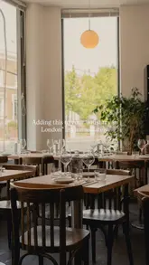 A short, aesthetic montage showcasing the interior, menu, drinks, and various dishes at Albers in De Beauvoir, London. The video highlights the restaurant's atmosphere and food presentation.