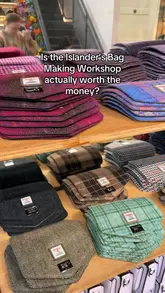 A review of the Islander bag-making workshop in Edinburgh, discussing the cost, customization options, and quality of the final product.
