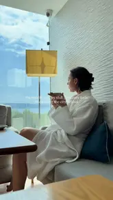 A promotional reel for the voco St David's hotel and spa in Cardiff, featuring the creator enjoying the thermal spa facilities, sauna, and relaxation areas, followed by tea and treatments.