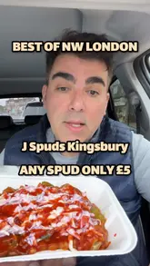 BEST EATERIES IN NW LONDON 

On my search for the best eateries in NW London and support new local businesses I visit @j.spuds in Kingsbury 

Please show ur love Like and Follow me for more genuine and honest food reviews 

Please support J Spuds who are doing a great job and are selling the best Spuds in NW London for only £5 

#spuds #jacketpotato #fyp #foodreview #kingsbury