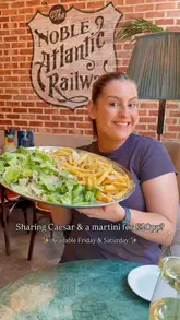 @thenoblepublichouse have just launched possibly my favourite deal of the year ✨

A massive sharing chicken Caesar plate with crispy Parmesan fries plus a martini for £20pp 👏🏻

Two of my absolute favourite things EVER, the perfect girlllllll dinnnnnner 💁🏻‍♀️

The best part is it’s available Friday & Saturday - you can’t beat that for £20 🙌🏻

#glasgowfood #glasgowrestaurant #glasgowbar #fooddeals #caesarsalad
