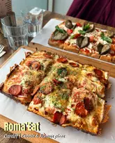 📍Roma’Eat - Wellfield Rd, Cardiff CF24 3PE

@romaeatcardiff might be the only place in Cardiff where you can find Detroit, Roman and classic pizzas all made in-house — we’re talking fresh dough every day fermented for 48 hours. I can’t believe more people haven’t found out about this place!

We went for the pepperoni Detroit style (£18) and san pietro Roman style (£16). The Detroit style pizza was fluffier and more bread like, with a crispy caramelised cheese crust, more melty cheese on top, hot honey and parmesan to finish. If the Detroit was indulgence, the Roman style would be elegance — a light, crispy crust with ricotta, cherry tomatoes, aubergines and mozzarella to finish. I personally preferred the crust of the Detroit style (I tried a bit of the edge). The hot honey on the Detroit pizza was absolutely fire 🔥 The aubergines on the roman pizza tasted delicious but it was a little too thick given it was on a pizza, perhaps thinner smaller slices would reduce the moisture. I absolutely loved the ricotta though, it added a touch of creaminess without overpowering the other elements.

We had an amazing time and would love to come back to try some other options!! Their classic pizzas look really good too, and I’ll definitely try a veggie Detroit style 👀 

💰 Total: around £20pp

Ratings:
Yum?🤤 8/10 
Value?💰 7/10 
Service?🤗 7.5/10

Definitely givd Roma’Eat a visit if you’re in town 😌

#cardiffeats #cardifffood #detroitstylepizza #miteating