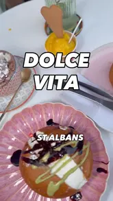 💌 | Dolce Vita - St Albans 

Halal options limited but plenty of vegetarian/vegan options 

Dolce Vita has opened up in the heart of St Albans serving up gelato, savoury Italian goodies, Italian hot chocolate and much more. 

The service here is incredible and decor is so funky, I love it! Literally giving holiday vibes. 

I loved the mango sorbet here, it was so good!

Go and check it out ☀️ 

{AD}