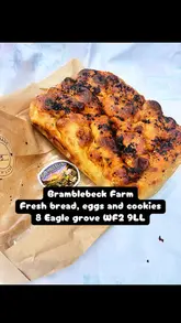Bramble beck farm WF2 sourdough, focaccia and cookies

#cakeshed #supportlocal #wakefield #foccacia #cookies