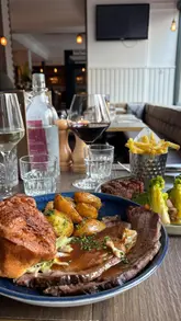 ARDNAMURCHAN, HOPE STREET 🏴󠁧󠁢󠁳󠁣󠁴󠁿🥃

This is definitely one worth shouting about. We absolutely loved our visit here, everything was top notch from the venue, the food, the drinks and the amazing service (shout out Ewan 👏) 

Here’s what we ordered; 

-Cullen Skink (my dad said this was the best Cullen skink he’s ever tasted) 
-Wild Game Terrine (rabbit and chicken), this was a gamble for me because I can be a little fussy but I really enjoyed it. 
-Fillet steak with skinny fries and auchentoshan whiskey sauce (my dad wanted everything on the menu 😂 but since he used to work with auchentoshan we took that as a sign for him to get the steak and he thoroughly enjoyed it, it was cooked perfectly to his taste) 
-Sunday roast, this was so so so good, those crispy garlicky potatoes wow 👏 
-Sticky toffee pudding (we were both stuffed so decided to share dessert but the sponge on this was actually lovely and light) 
-Chocolate orange espresso martini 🤌 
-Speyside whiskey tea 🫖 

They source only the best produce from around Scotland and I think that is clear in the food and drinks provided here. If you’re a whiskey lover, they have a huge selection of whiskeys on offer 🥃 

They offer a market menu and Sunday market menu which I think is incredible value for the quality you are getting. 

I honestly couldn’t fault a thing with this visit, 10/10 and if you haven’t been yet 100% get it on your list! 

Thank you so much for having us @ardnamurchanglasgow and for organising @foodie_gla 🫶