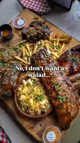 Salad life is not the one for me🫣🥩

[AD] The Pitmaster’s Pride at @firehouseglasgow_ is genuinely mind-blowing 🔥

Loaded with low & slow dino rib, smoked sausage, pulled brisket, pork belly burnt ends, beer can ½ smoked chicken, baby back ribs, 4 sides and 4 sauces… basically the ultimate BBQ feast on one board.
(Secret tip: the heatwave is coming this weekend to Glasgow and their outdoor bit looks absolutely amazing☀️hint hint)

I’ll tell you more soon, but first I need to know… could you finish this? 🫣😄

#bbqpitmaster #meatlover #bbqboard #bbqhouse #glasgowbbq