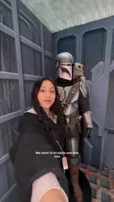 A short, fast-paced vlog documenting a visit to a Star Wars and LEGO-themed pop-up experience at the Arndale shopping centre. The video follows the creators as they complete a mission, take photos, and receive small gifts.