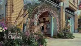 The video captures a day in Chelsea, focusing on the Chelsea in Bloom floral installations and a floral arrangement workshop at Amarante London.