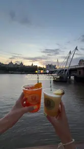 A fast-paced, music-synced reel showcasing a summer pop-up bar on London's Southbank. The video features shots of the venue, the crowd, the sunset, and various cocktails, effectively communicating the lively atmosphere and prime location.