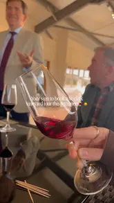 A montage video showcasing a visit to Chet Vineyard in Norfolk, featuring shots of the vineyard at sunset, a wine tasting session with a talk from the winemaker, and close-ups of wine and small bites.