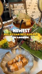 A food review of a new Malaysian restaurant in London, showcasing several signature dishes and the venue's atmosphere.
