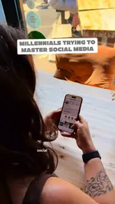 A cafe owner couple documents their attempt to improve their social media presence, interspersing their personal narrative with shots of their cafe, coffee preparation, and food offerings.