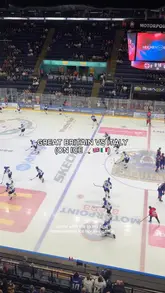 A vlog-style video documenting a first-time experience at an international ice hockey game between Great Britain and Italy at the Motorpoint Arena in Nottingham, highlighting the hospitality suite experience, food, and atmosphere.
