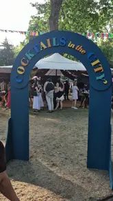 A montage-style recap of the Cocktails in the City festival, featuring various bars, interactive games, live music, and a selection of food and drinks.