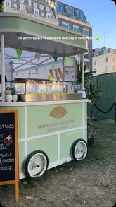 A promotional reel for the Mandarin Oriental Mayfair's Wimbledon-themed pop-up in Hanover Square, showcasing their outdoor screen, cocktails, and high-end snacks like wagyu hotdogs and lobster tacos.