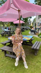 A vlog-style reel showcasing the 'Summer Sessions' at The Scholar Hotel in Edinburgh. The video highlights the garden terrace, live music, cocktails, and food offerings like tacos and sliders, while also mentioning the dog-friendly policy and the coffee hatch.