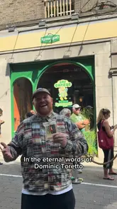 A promotional reel for a Kerrygold cheese pop-up event in Dublin. The creator interviews attendees about their cheese preferences and experiences at the event, highlighting the free cheese boxes being distributed.