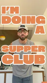 The creator announces a vegan supper club event at Finks in London, showcasing the preparation of the dishes and the final menu items. The video serves as a promotional piece for the event, which includes a three-course meal and a signed cookbook.