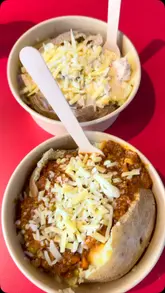 A short video showcasing Covered Spuds in Oxford's Covered Market, highlighting their menu and signature jacket potatoes.