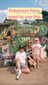 A family-oriented vlog showcasing a visit to Tredegar House, a National Trust property, to participate in a Pokémon-themed trail. The video highlights the trail markers, the historic grounds, the play area, and the reward of a Pokémon trading card pack, positioning it as an engaging summer activity for families.