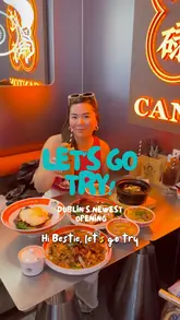 A creator visits Little Canton in Dublin, providing a fast-paced review of the venue's interior and a wide selection of their Cantonese comfort food dishes, including dumplings, baked pork chop rice, and various Hong Kong-style desserts and drinks.