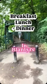 A local guide showcasing three different dining options in Blantyre, including a snack bar, an Indian/Nepalese restaurant, and a Chinese takeaway.