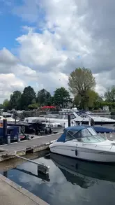A personal vlog documenting a weekend getaway in Cookham, featuring a stay in a cabin, visits to local pubs like The Little Angel, and stops in Marlow and Henley-on-Thames.