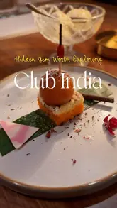 A visually engaging reel showcasing the dining experience at Club India in Reading. The video features a montage of beautifully plated Indian dishes, creative cocktails, and the restaurant's warm, inviting interior, highlighting the tasting menu and attentive service.