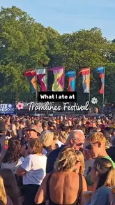 A fast-paced, engaging reel documenting a variety of food vendors at Tramlines Festival, interspersed with clips of the live music and festival crowd.