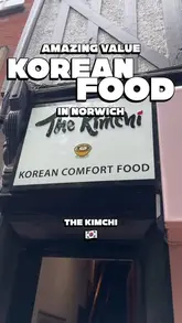 A short, engaging reel showcasing a casual Korean restaurant in Norwich, highlighting the affordability and quality of the dishes like Beef Bibim Bap and Korean Fried Chicken.