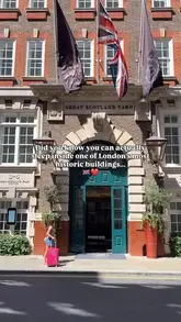 A 24-hour 'day in the life' style reel showcasing a stay at the Great Scotland Yard Hotel in London, highlighting the room, dining, and bar experiences.