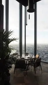 A promotional video for a bank offer featuring a montage of high-end dining experiences at various Gordon Ramsay restaurants, including Lucky Cat, The Savoy Grill, and Restaurant 1890.