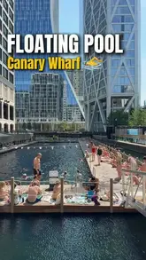 A short, energetic vlog showcasing a visit to the new Sea Lanes floating pool in Canary Wharf. The video highlights the swimming experience, the waterside setting, the available saunas, and the on-site food and drink options, providing a clear overview for potential visitors.