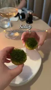 A montage of a 9-course tasting menu at a Michelin-starred Korean fine dining restaurant in London, featuring close-ups of various dishes like a prawn tart, perilla noodles, and duck.