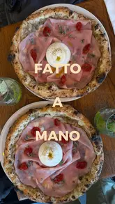 A short, energetic review of a limited-edition pizza special at Fatto a Mano, featuring a Hugo Spritz, deep-fried lasagna bites, and the 'Emilia Meets Puglia' pizza.