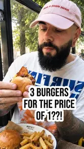 A review of the 'Honest Mighties' slider trio at Honest Burgers, featuring a breakdown of the three burger types, sides, and the kids' meal offer.