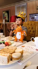 A family-focused reel showcasing a day out in London, combining a theatre show for children with a traditional afternoon tea at a hotel.