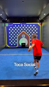 A promotional video for Toca Social, an interactive football gaming venue. The video features children playing various football-themed games, highlights the leaderboard, and showcases the food and drink menu, including burgers, wings, and fries.