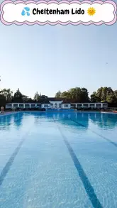 A short video tour of Cheltenham Lido, highlighting the outdoor pool, slides, and playground facilities, aimed at families looking for a day out.