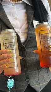A promotional video for Lock 84 at The Reach in Manchester, showcasing their new range of canned iced cocktails, including spritzes, mocktails, iced lattes, and iced matchas. The video features close-up shots of the canning process and the final products.