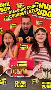 A family-led review of a fudge gift box, featuring the father and his two daughters unboxing and tasting three different flavours of handmade fudge. The video highlights the texture and ingredients of the product through close-up shots and enthusiastic reactions.