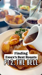 A video review of a Sunday roast at The Bell in Woodham Walter, featuring shots of the historic venue and the food.