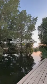 A short, montage-style reel showcasing a weekend glamping trip at Rushbanks Campsite in Suffolk, highlighting activities like paddleboarding, canoeing, and relaxing by the river.