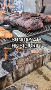 A montage of various BBQ and street food dishes from the Big Grill Festival, featuring different vendors and cooking methods.