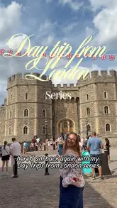 A travel vlog documenting a day trip from London to Windsor, featuring a visit to Windsor Castle and a lunch stop at The George in Eton.