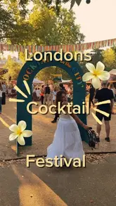 A fast-paced vlog capturing a visit to the 'Cocktails in the City' festival in London, featuring various cocktail bars, interactive games, cocktail-making sessions, and a silent disco.
