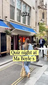 A vlog-style reel showcasing a Monday night quiz at Ma Boyle's, featuring food, cocktails, and the quiz experience.