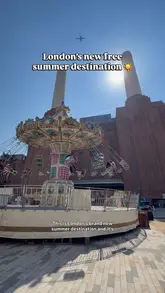 A promotional video for 'Electric Summer' at Battersea Power Station, showcasing the various activities, food, and drinks available at the pop-up event.